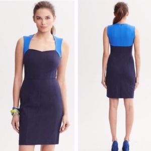 Banana Republic Blue Colorblock Dress 14